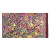 Exotische Blumengartenpaare King Kissenbezug (Rückseite-Links)