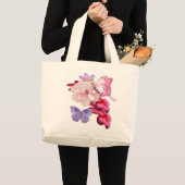 Exotische Blüte zur Mama Jumbo Stoffbeutel (Vorderseite (Produkt))