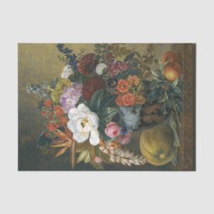 Exotische Blüten in einer griechischen Vase Dekoup Seidenpapier
