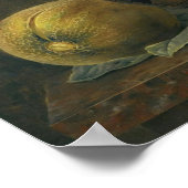 Exotische Blüten in einer griechischen Vase Poster (Ecke)