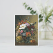Exotische Blüten in einer griechischen Vase Postkarte (Stehend Vorderseite)
