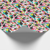 exotische brasilianische Vogelwelt Geschenkpapier (Ecke)