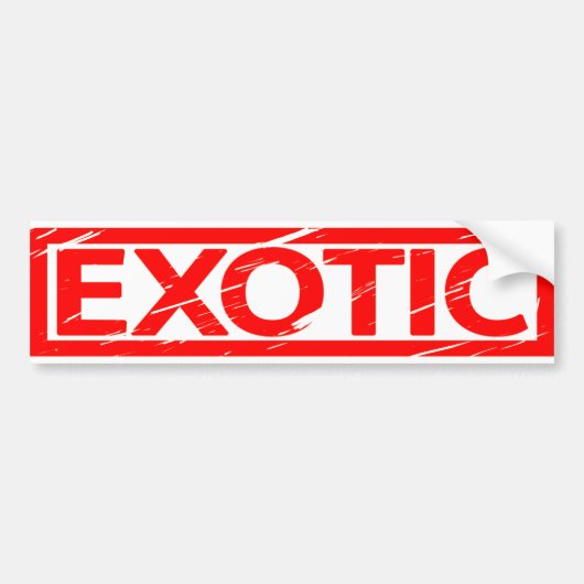 Exotische Briefmarke Autoaufkleber (Vorne)
