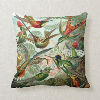 Exotische bunte Vogel-Vintager Druck Kissen