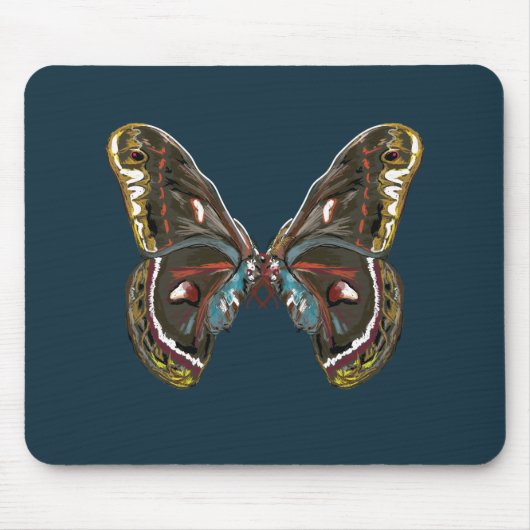 Exotische Butterfy Art Zeichnend Mousepad (Vorne)