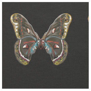 Exotische Butterfy Art Zeichnend Stoff