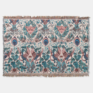 Exotische Chinoiserie  Dschungeltiergewebe Decke