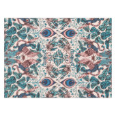 Exotische Chinoiserie Dschungeltiergewebe Tischdecke (Vorderseite (Horizontal))