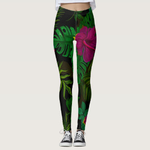 Exotische Dschungelnächtelorchideen Leggings