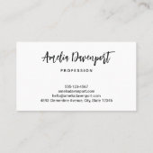 Exotische dunkelgrüne tropische Blätter Visitenkarte (Rückseite)