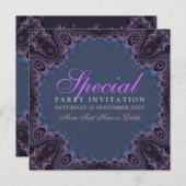 Exotische dunkle Gothess-Party Einladung (Vorne/Hinten)