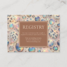 Exotische elegante Geschenkregistrierungskarten mi