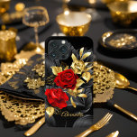 Exotische Elegante Rote Rose Blumenstrauß, reich a Case-Mate iPhone Hülle<br><div class="desc">Exotische Rote Rose Elegante florale Rich Gold Elite Elegant Gold Black. Elegante klassische Elite Verziert Gold Black. Fantastisches Produkt für Männer Frauen,  Mädchen,  Zizzago erstellt dieses Design BITTE BEACHTEN Sie alle flachen Bilder! Sie haben KEINEN echten Glitzer,  Diamanten Juwelen oder echte Bögen!!</div>