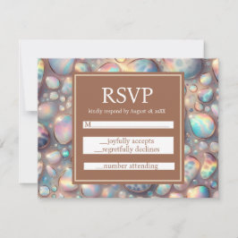 Exotische elegante RSVP-Hochzeitseinschlusskarten RSVP Karte