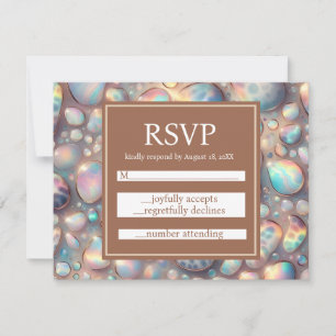 Exotische elegante RSVP-Hochzeitseinschlusskarten RSVP Karte