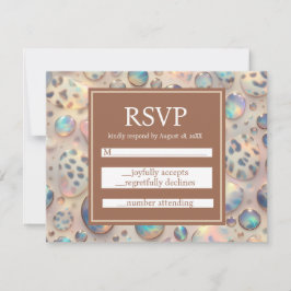Exotische elegante RSVP-Hochzeitseinschlusskarten RSVP Karte