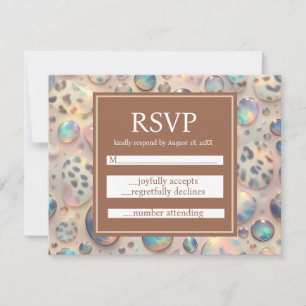 Exotische elegante RSVP-Hochzeitseinschlusskarten RSVP Karte