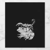 Exotische Elixiere: Weinsammlung "Scorpion & Frog" Weinetikett (Einzelnes Label)