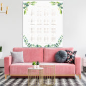 Exotische Eukalyptus-Blätter Hochzeitstabelle Leinwanddruck (Insitu (Wohnzimmer))