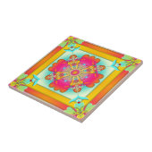 Exotische farbenfrohe Fantasieküche oder Badezimme Fliese (Seite)