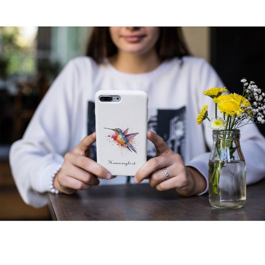 Exotische, farbenfrohe Kolibri individuell anpassb Case-Mate iPhone Hülle