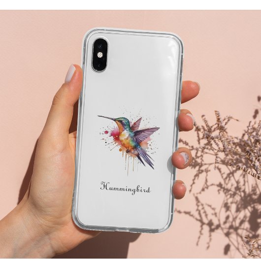 Exotische, farbenfrohe Kolibri individuell anpassb Case-Mate iPhone Hülle