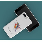 Exotische, farbenfrohe Kolibri individuell anpassb Case-Mate iPhone Hülle