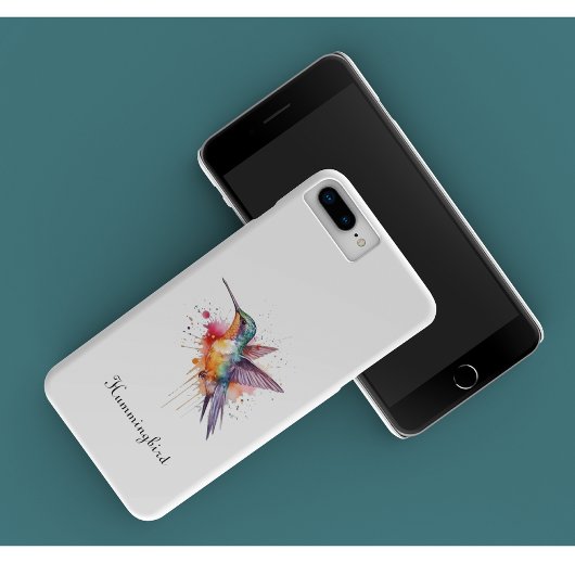 Exotische, farbenfrohe Kolibri individuell anpassb Case-Mate iPhone Hülle