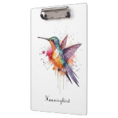 Exotische, farbenfrohe Kolibri individuell anpassb Klemmbrett (Links)