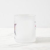 Exotische, farbenfrohe Kolibri individuell anpassb Mattglastasse (Mittel)