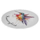 Exotische, farbenfrohe Kolibri individuell anpassb Schneidebrett (Ecke)