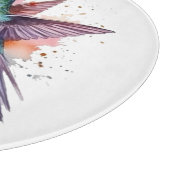 Exotische, farbenfrohe Kolibri individuell anpassb Schneidebrett (Ecke)