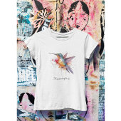 Exotische, farbenfrohe Kolibri individuell anpassb T-Shirt