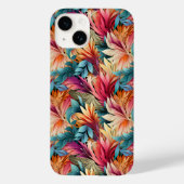 Exotische farbenfrohe Sommer-Blätter Case-Mate iPhone Hülle (Rückseite)