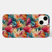 Exotische farbenfrohe Sommer-Blätter Case-Mate iPhone Hülle (Rückseite (Horizontal))