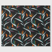 Exotische farbige Blume Geschenkpapier (Flach)