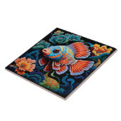 Exotische farbige Fische Fliese (Seite)