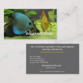 Exotische Fisch-Geschäfts-Visitenkarte Visitenkarte (Vorne/Hinten)