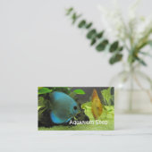 Exotische Fisch-Geschäfts-Visitenkarte Visitenkarte (Stehend Vorderseite)