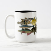 Exotische Fische, farbig Zweifarbige Tasse (Links)