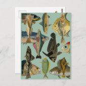 Exotische Fischerei im tropischen Fischfang Postkarte (Vorne/Hinten)