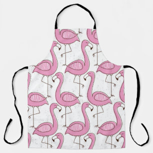 Exotische Flamingos, nahtloses Vintage-Design. Schürze