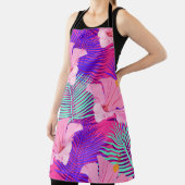 Exotische Flamingos: Tropisch rosa Vintag. Schürze (InSitu)