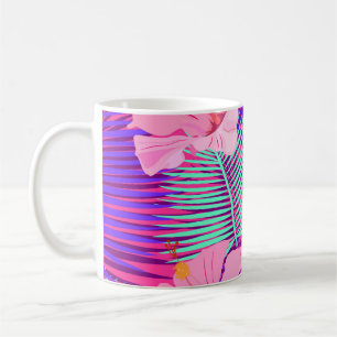 Exotische Flamingos: Tropisches Rosa Vintage. Kaffeetasse