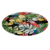 Exotische Flucht: Wasserfarbenparadies Schneidebrett (Ecke)