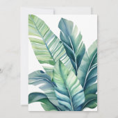 Exotische Foliage-Blätter Einladung (Rückseite)