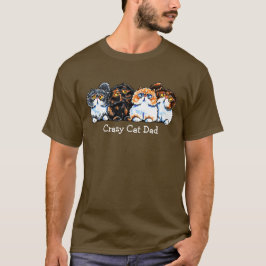 Exotische Foursome Katzen Personalisiert T-Shirt