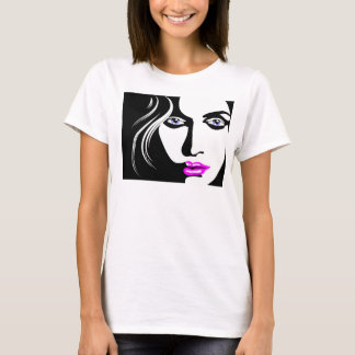 EXOTISCHE FRAU FACE ART T-Shirt