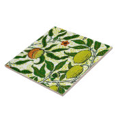 Exotische Frucht William Morriss, zitronengelb Fliese (Seite)