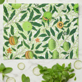 Exotische Frucht Williams Morris, Limones Grün Geschirrtuch (Gefaltet)